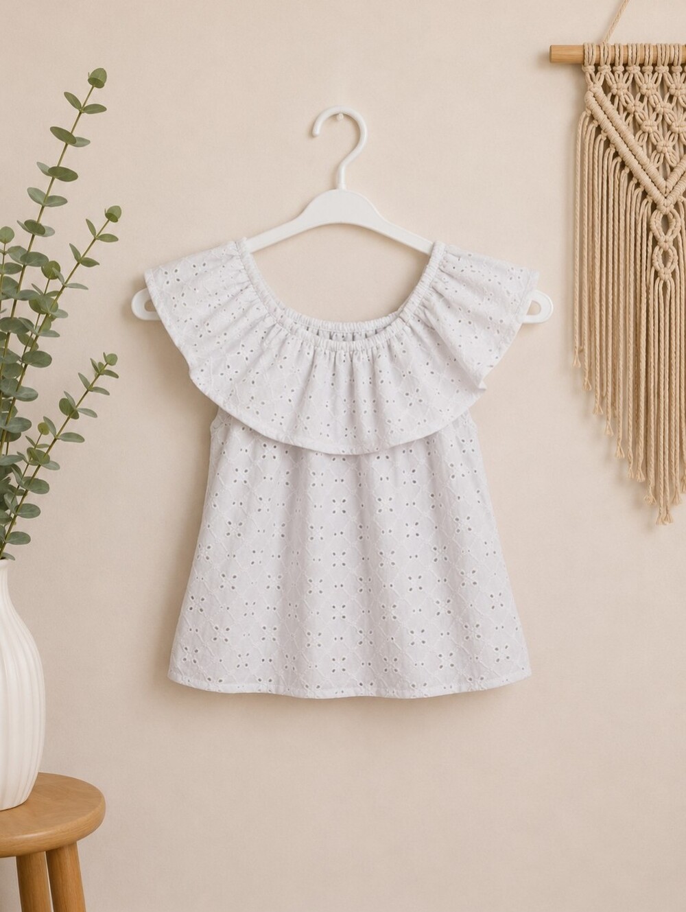 White Eyelet Blouse